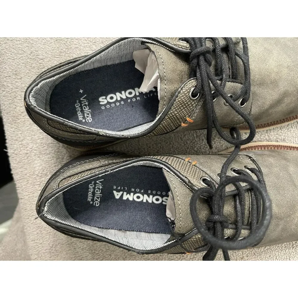 Sonoma Men’s Oxford Shoes Size 8 In Slate Gray